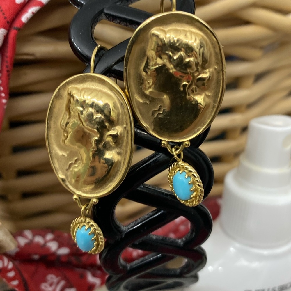 Tagliamonte Gold vermeil Sterling silver turquoise earrings - GM556